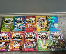 Bunny v Monkey and Looshkin Books