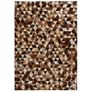 Rug Genuine Leather Patchwork 120x170 cm Triangle Brown/White Image 5
