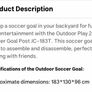 Kids soccer goal for outdoor / garden sports Image 4