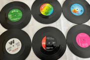 vinyl drinks coaster 6 pack