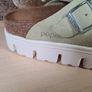 Womens Birkenstock Papillios Boston Chunky Suede Clogs Sandals Green Sage Size  Uk 7 Eu 40 Brand New Image 2