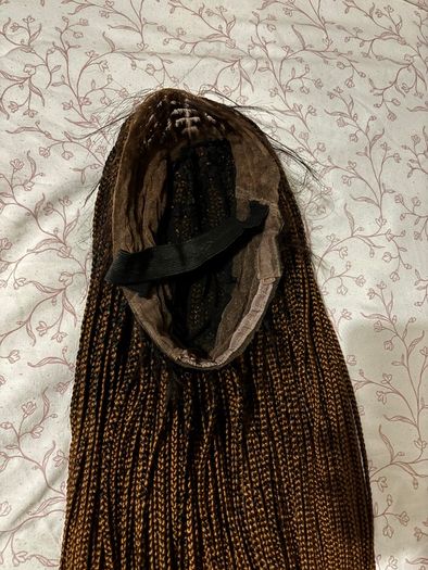 Wig- Brown 30 inches 360 ear to ear frontal knotless braided wig