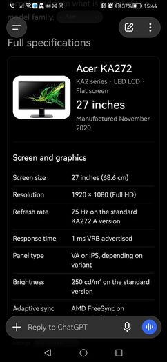 27inch gaming monitor