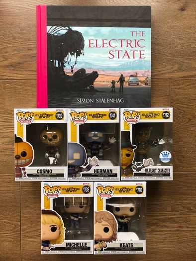 The Electric State Funko Pops & Book Bundle