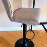 Solid Oak Bar Table with 2 Upholstered Bar Stools Image 5