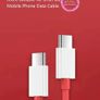 6.5A USB-C Type C Male to Type C Male Cable Data Charger Cable Wrap Charge Image 5
