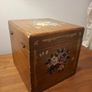 Vintage wooden jewellery box with mirror and drawer Image 3