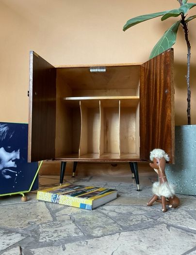cabinet mid century vinyl cabinet