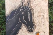 Fabulous 3 Foot Square Original Horse