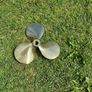 Vintage Brass Boat Propeller 23cm / 9" Nautical Decor Image 2