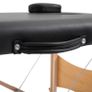 2 Section Foldable Massage Table Professional Salon SPA Facial Couch Tattoo Bed with Carry Bag Black Image 6
