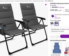 Folding Deck Reclining Chairs