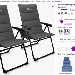 Folding Deck Reclining Chairs