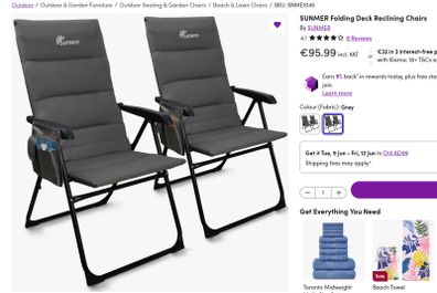 Folding Deck Reclining Chairs