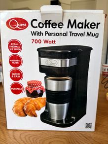 coffee maker with personal travel mug