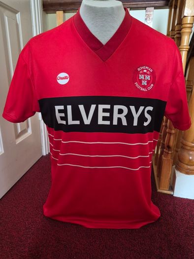 Bohemian FC retro 1985 limited edition shirt.