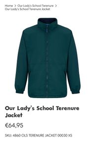 Our Lady's School Terenure Coat and Scarf