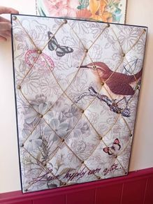 Fabric memo notice board