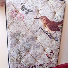Fabric memo notice board