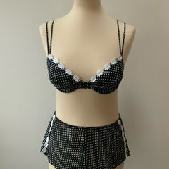 Black Polka Dot Set
