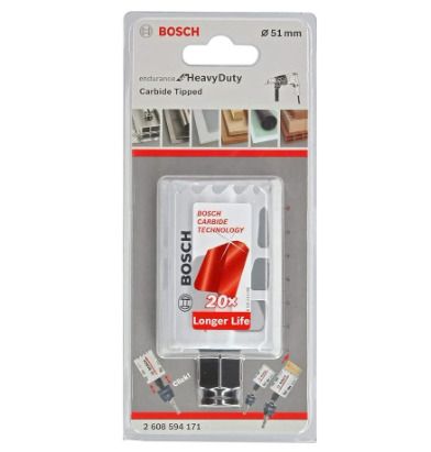 Bosch 51mm Carbide Tipped Hole Saw - for wood