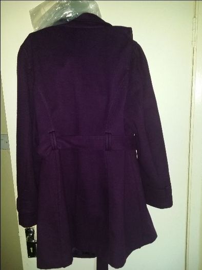 Purple coat by New Look size UK20 EUR48