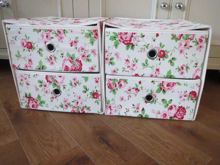 Rosali box drawers storage x2