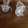 2 Small Clear Cut Glass Vases Image 3