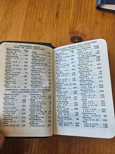 New Testament- Psalms Proverbs. X 2 Vintage 1980s  Pocket Size Hardback In Good Condition.  See Photos For Same.