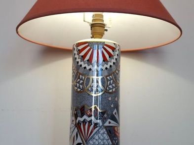 Vintage Masons Porcelain Table Lamp For Sale in Cavan, Cavan from osite0306