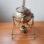 Vintage Brass Spirit Kettle on a stand  Height 31cm Image 3