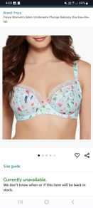 Freya Eden - Underwire Plunge Balcony Bra 30F - Brand RRP 38