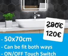 LED Bathroom Mirror Esuite Vanity Makeup Touch