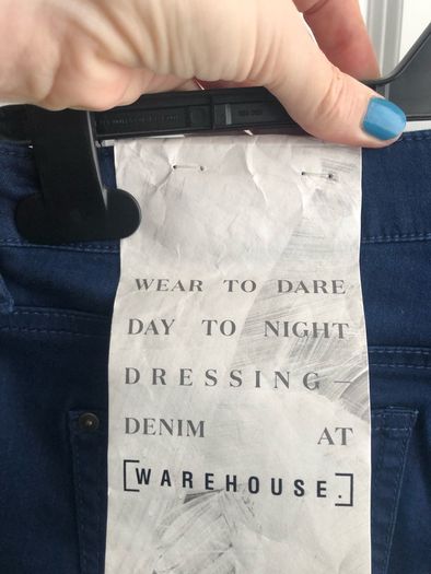 Warehouse ultra skinny cut jeans