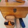 Vintage wooden shoe-cleaning box Image 8