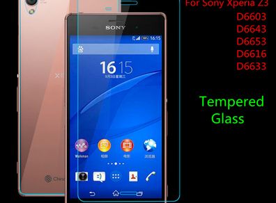 Front + Back Genuine Tempered Glass Screen Protector For Sony Xperia Z3
