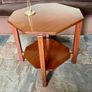 Unique 1950s Mid Century Solid Teak Side Occasional or Small Coffee table Image 4
