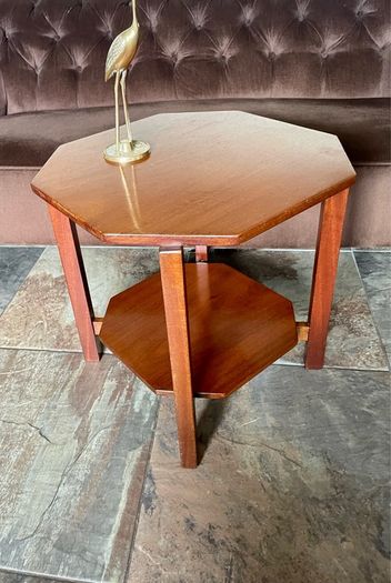 Unique 1950s Mid Century Solid Teak Side Occasional or Small Coffee table