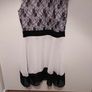 Pink Brand Black Lace and White Dress Image 3