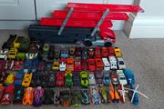 Hot wheels transporter and hot wheels model cars