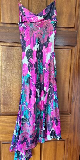 Floral Cowl Neck Beaded Dress Size 8