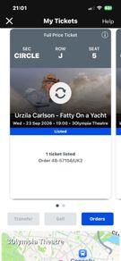 Uruzla Carlson Tickets
