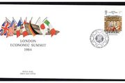 1984 Great Britain London Economic Summit Conference Commemorative Stamp First Day Cover (FDC)