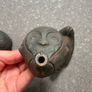 Small Tribal Art Pottery Mask African Ceramic Wall Decor Image 7