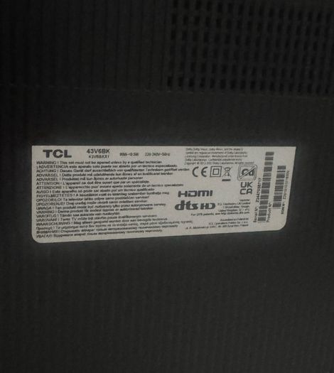 43" Tcl Smart Tv 4k