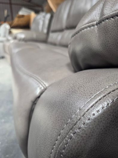 Grey Or Black 3+2+1 Leather All Recliner Sofa Sets
