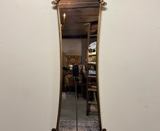 Tall Gilt Metal Italian Style Mirror