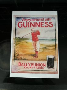 Guinness poster 12" x 16.5" from gilroys lost art