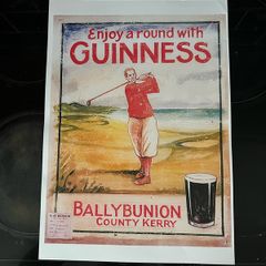 Guinness poster 12" x 16.5" from gilroys lost art