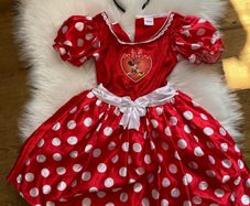 Disney Minnie Mouse Red & White Polka Dot Costume / Halloween Dress